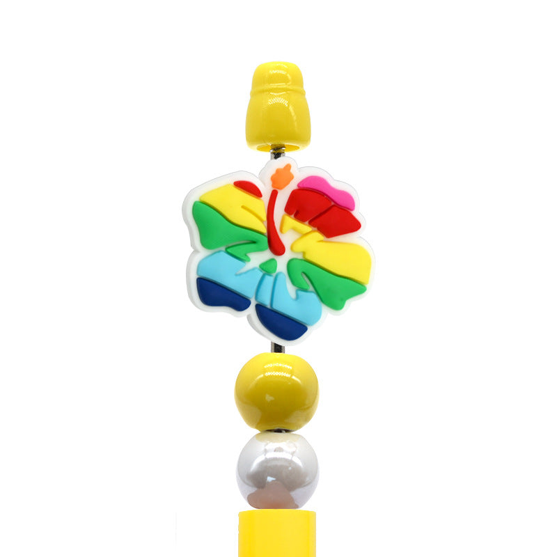 Wholesale Random 100pcs/pack  Cartoon Butterfly Flower Beads Focal Beads