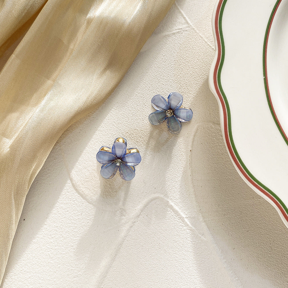 Wholesale children's crystal flower small grab clip headdress edge clip little girl princess hair clip