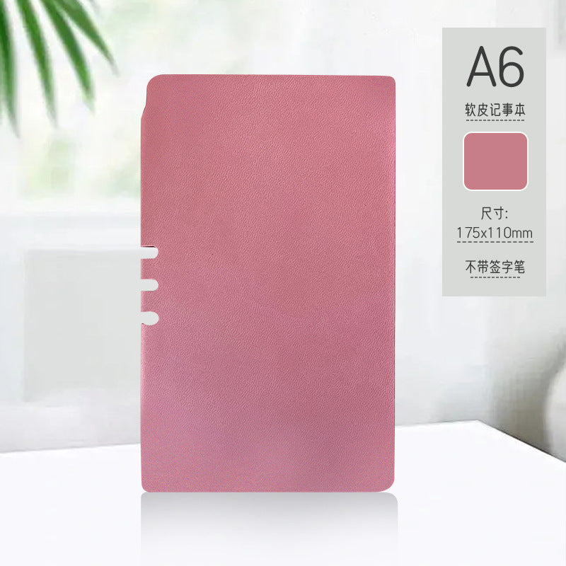 Wholesale A6 notebook with leather cover,  small notebook