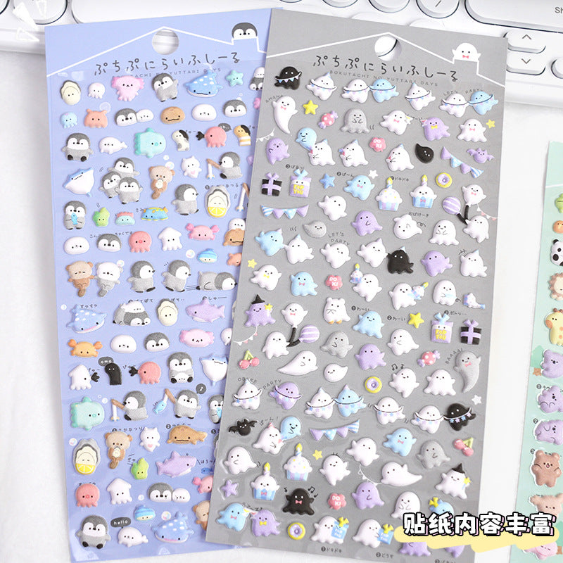 Wholesale Cartoon Mini Color Cute Animal 3D Stickers