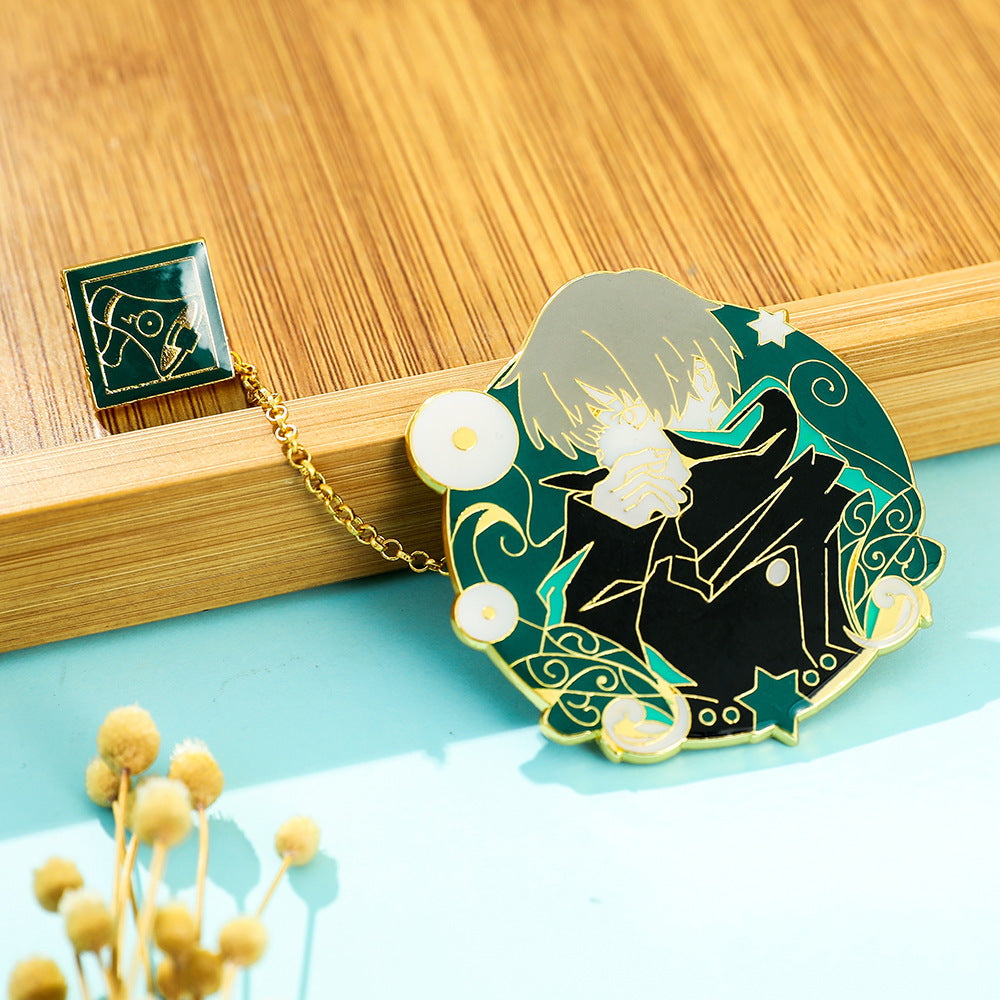 Wholesale Spell Attack Gojo Satoru Metal Pendant Keychain