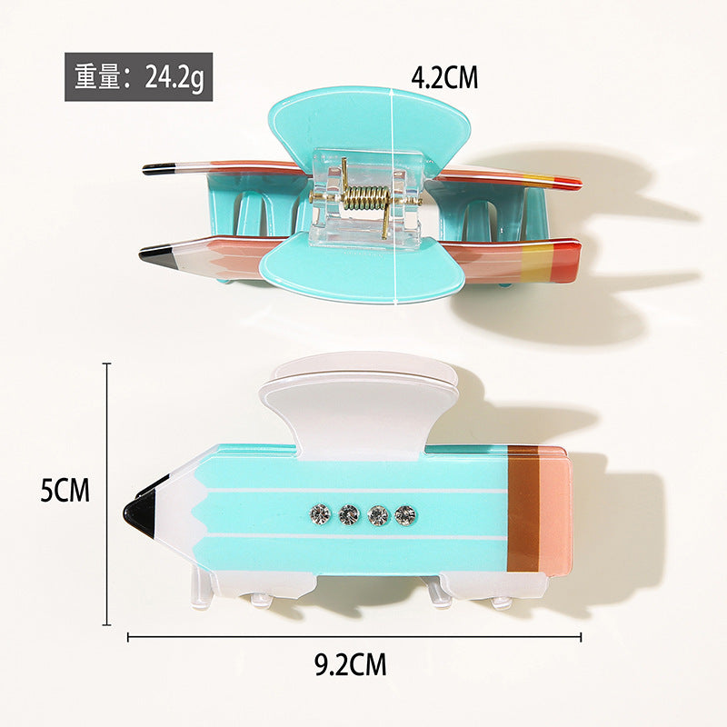 Wholesale Cute Colorful Puzzle Shark Hair Clip PVC Hair Gripper Fashion Accessory For Everyday Styling And Gift