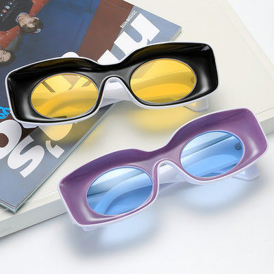 Wholesale Square Candy Color PC Sunglasses
