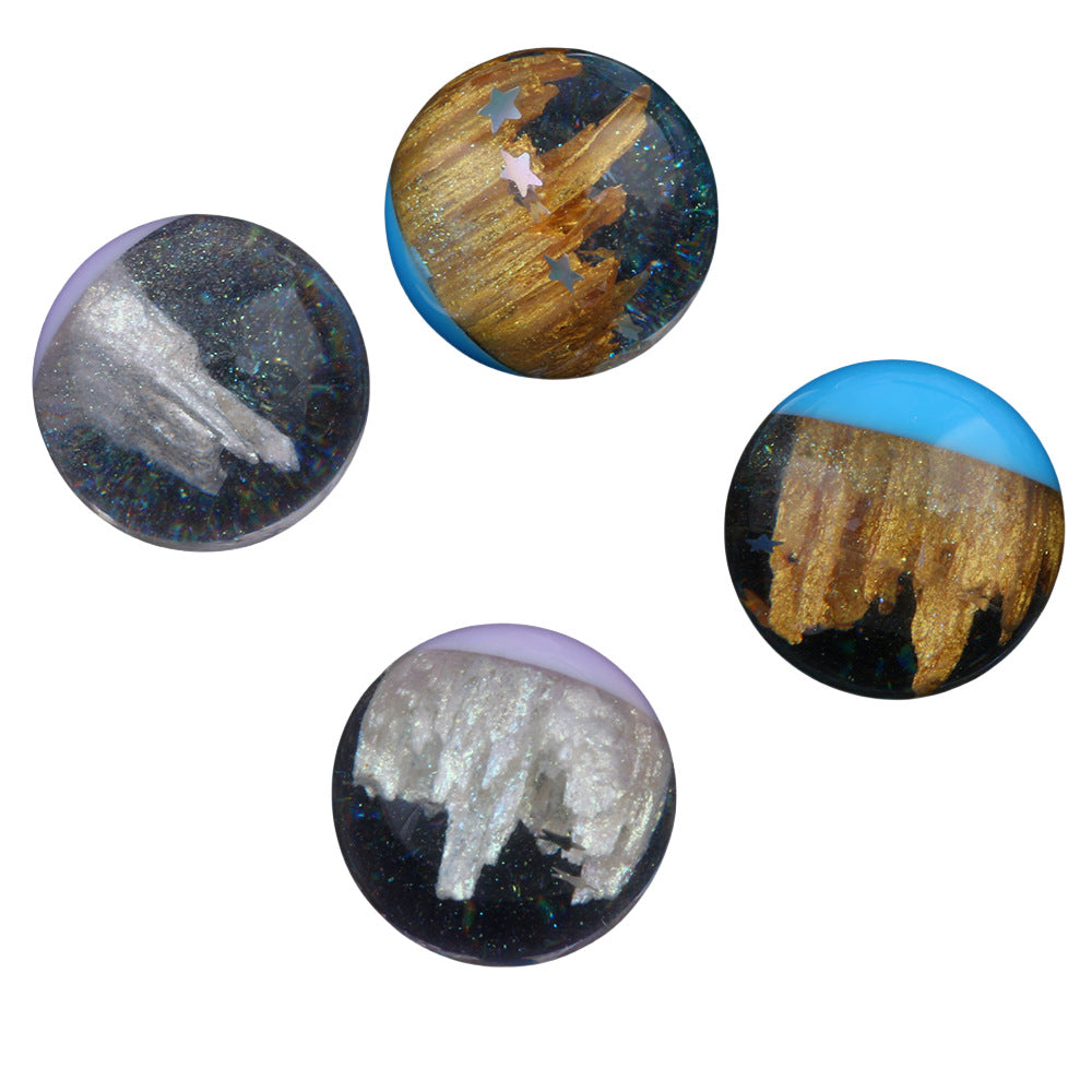 Wholesale 6pcs Acrylic Beads in Beads  Castle Half Hole Beads Pen Cap