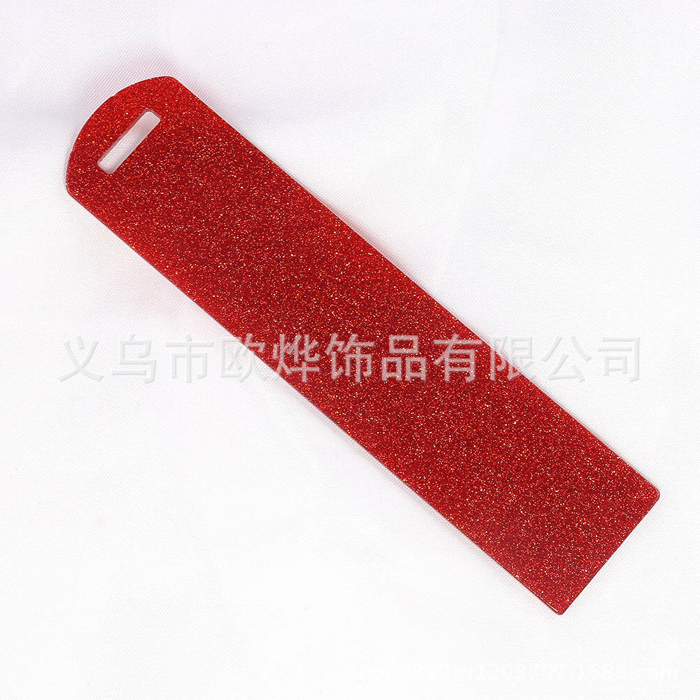Wholesale 10pcs New Blank Glitter Acrylic Bookmark Di Pendant Card Bookmark
