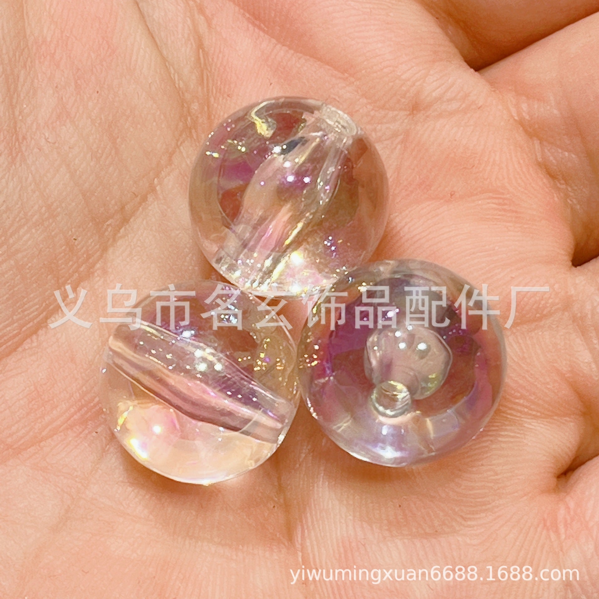 Wholesale 200pcs/pack round beads beaded 16MM colorful sunshine round beads