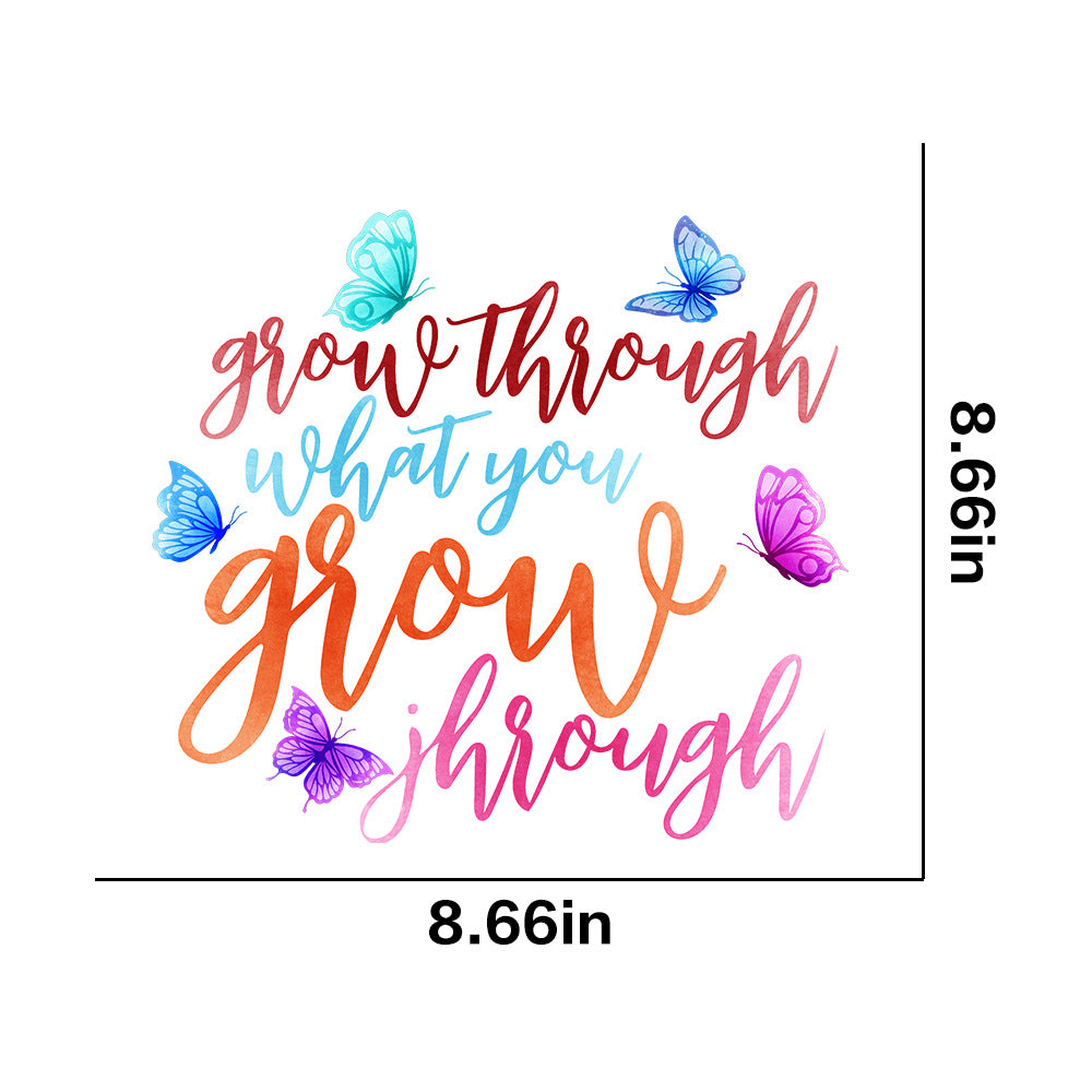 Wholesale 10pcs Butterfly Theme Series White Ink Stamping UV DTF Ready to Press Transfers Wraps