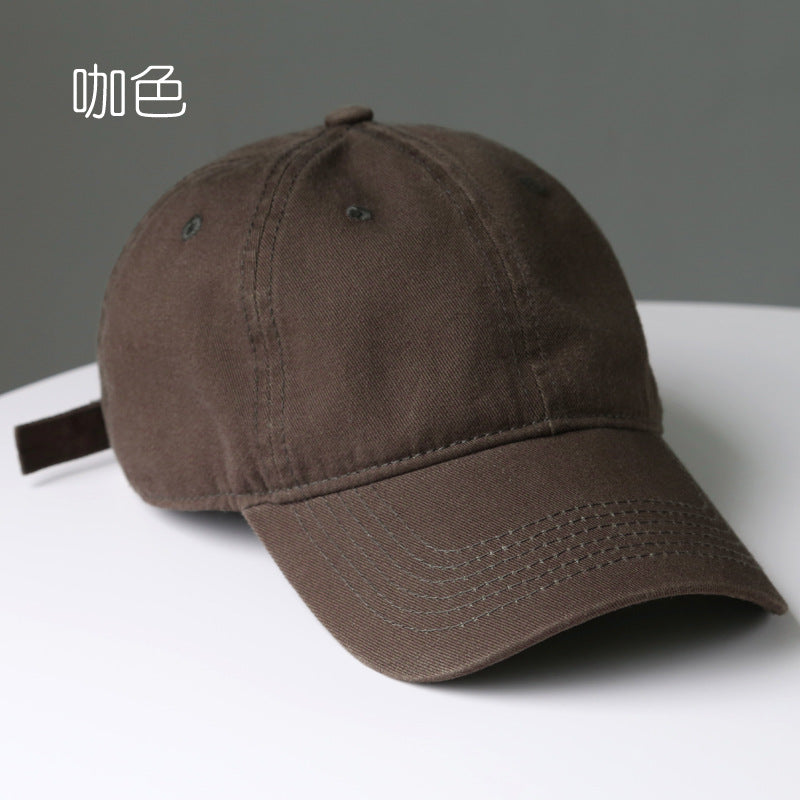 Wholesale Fashion Solid Color Washed Cotton Baseball Cap