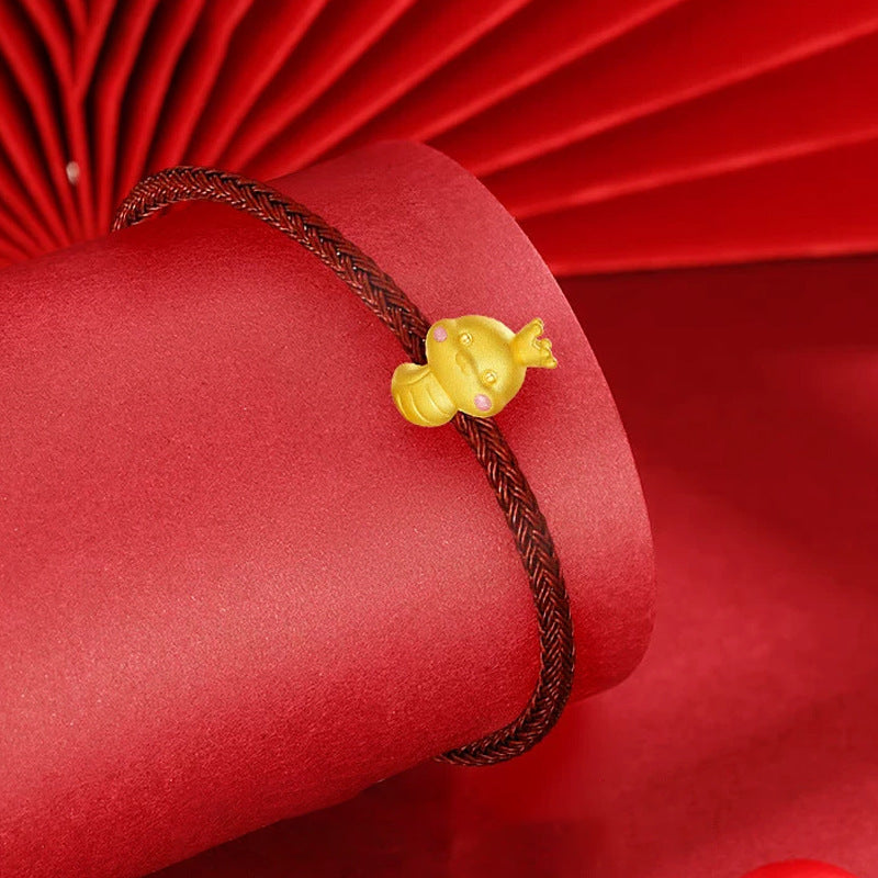 Wholesale princess snake transfer beads through hand beaded bracelet gold accessories