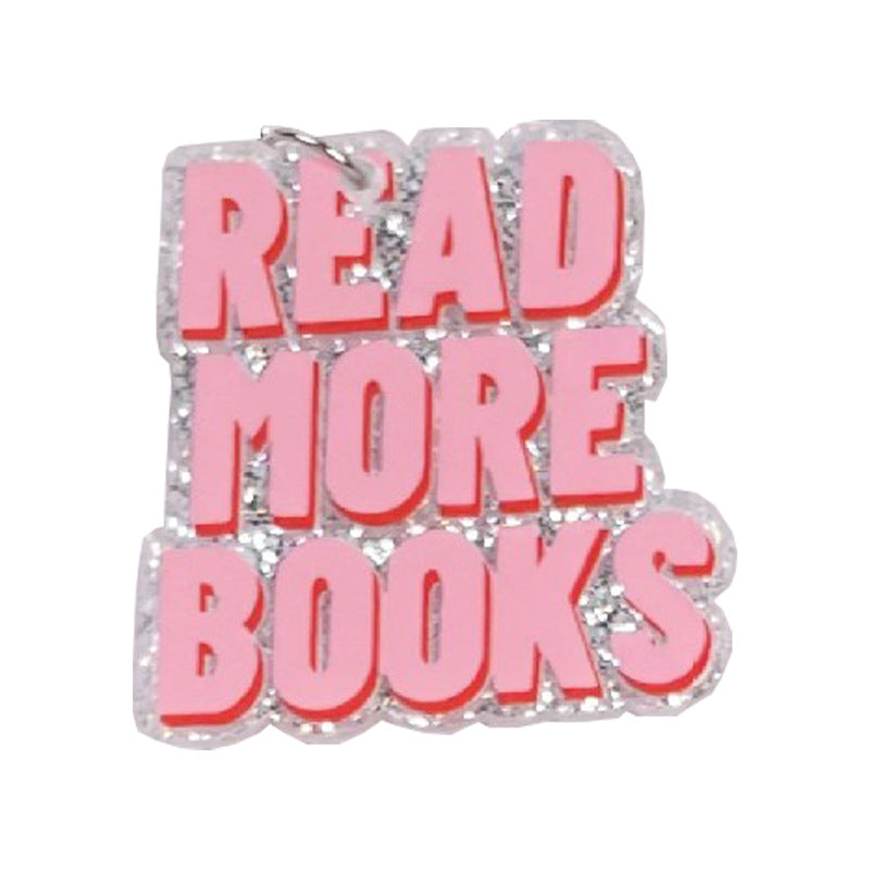 Wholesale 10pcs Acrylic Glitter Version of The Back-to-school Season Earrings Small Pendant DIY Accessories