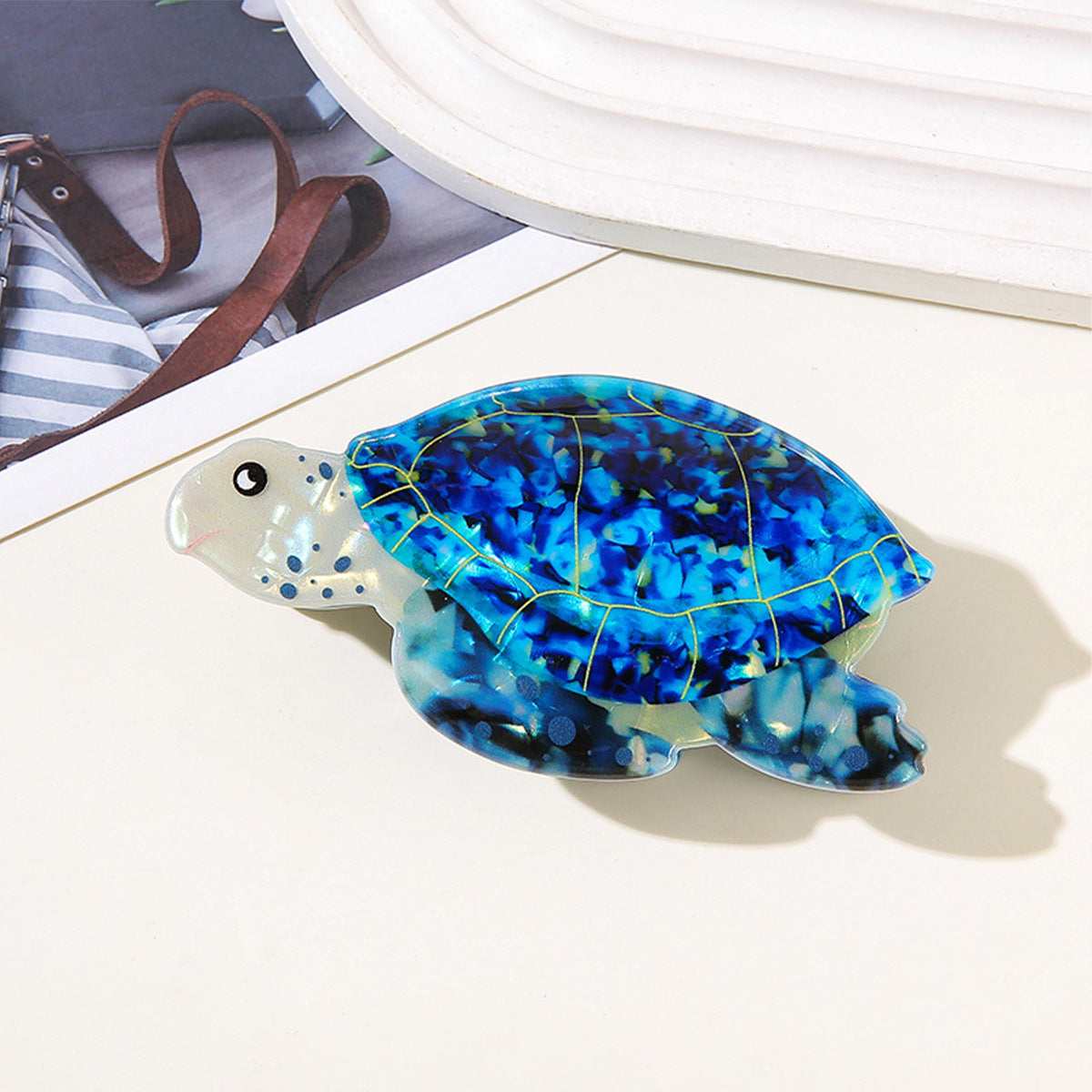 Wholesale marine animal turtle back of the head hair shark clip cute headdress