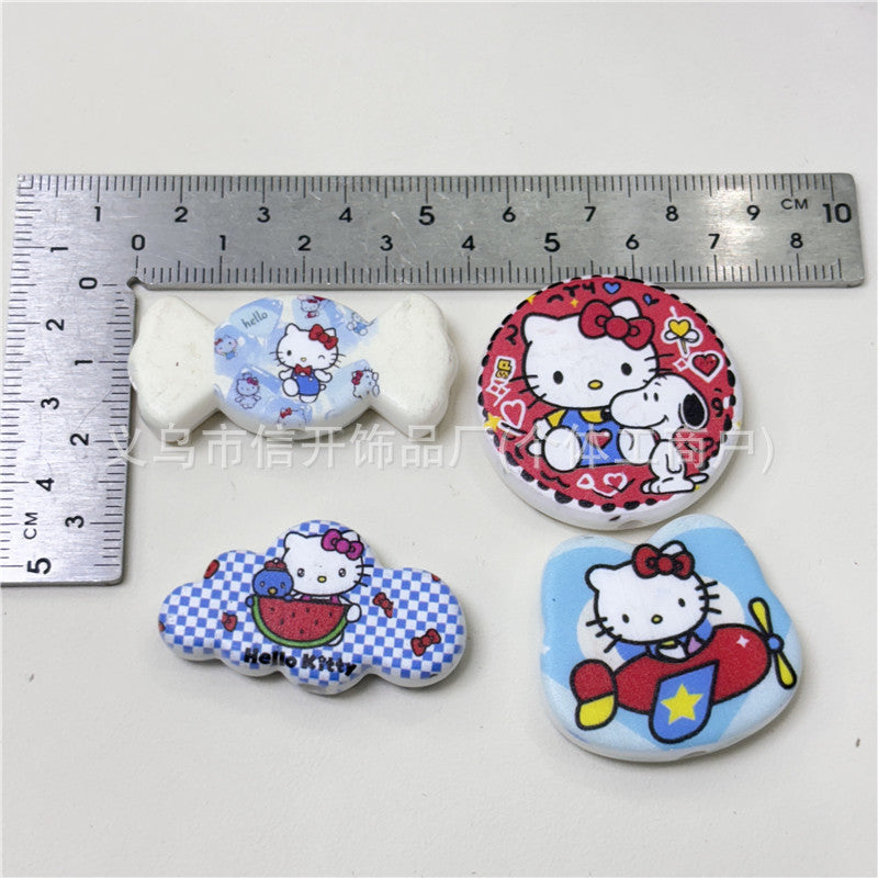 Wholesale 100pcs/pack Cat print irregular beaded pen accessories 	OLY Exclusive