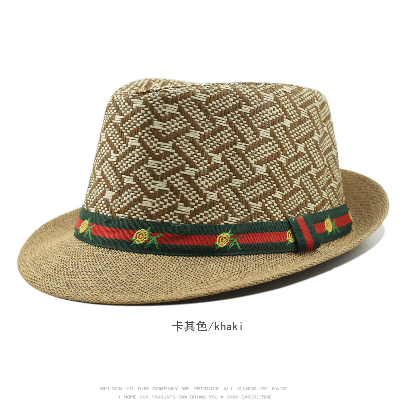 Wholesale Spring and Summer Sunscreen Fashion British Retro Straw Hat