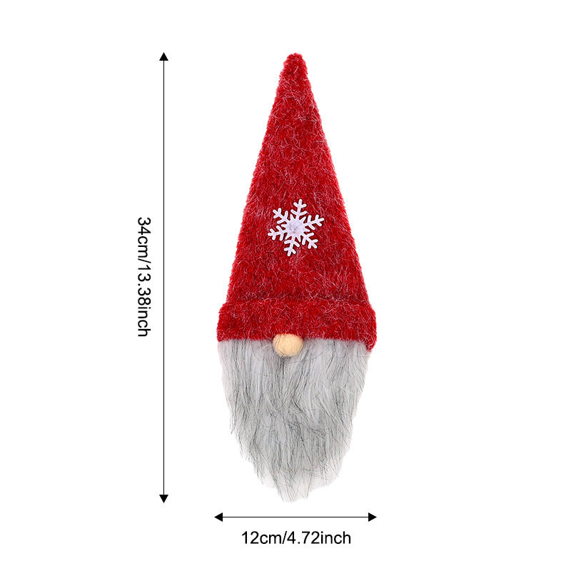 Wholesale Christmas decorations faceless doll wine bottle cap  decoration