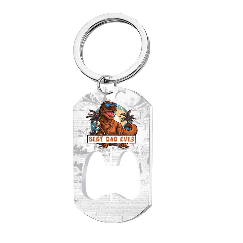 Wholesale Dinosaur Stainless Steel Keychains