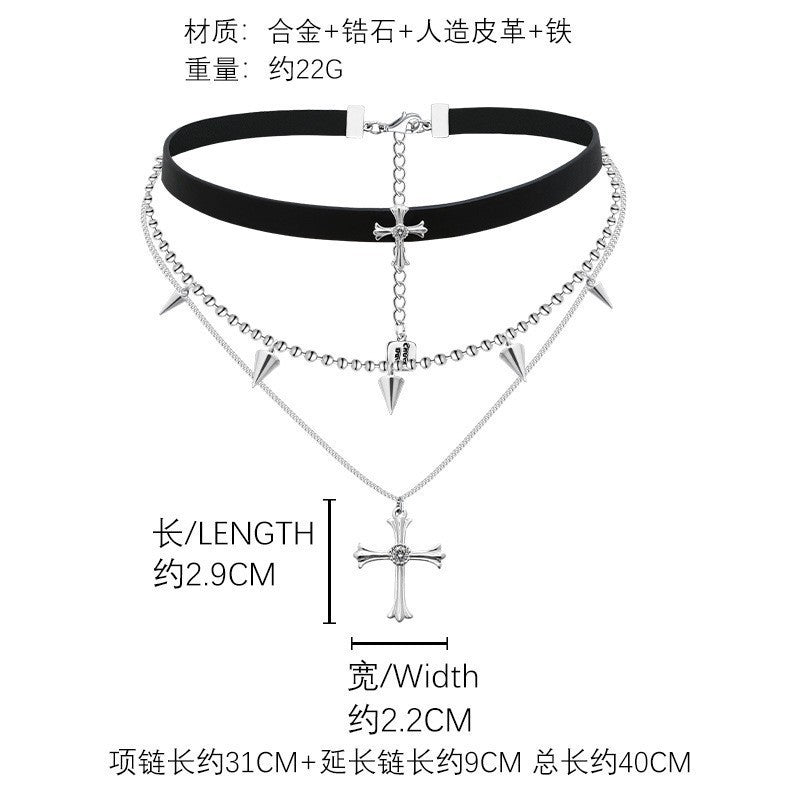 Wholesale Black Butterfly Hip Hop Hottie Personalized Pearl Necklace