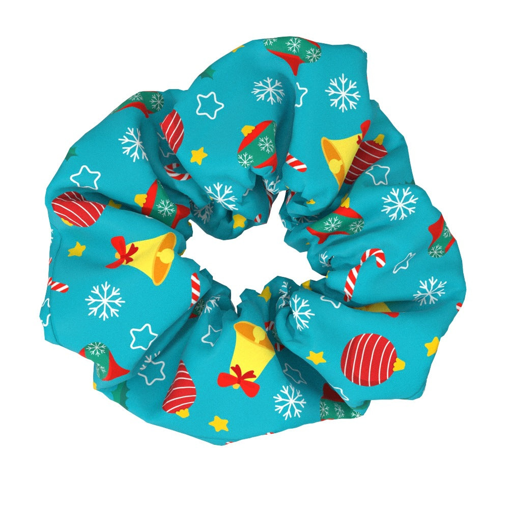 Wholesale Christmas Large Intestine Fabric Hair Ties