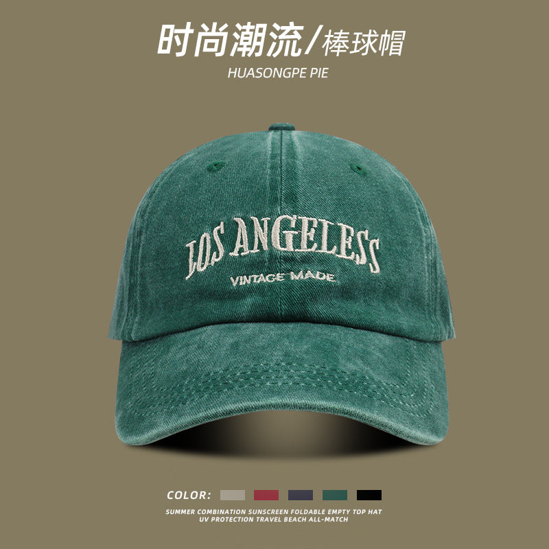 Wholesale Retro American Style Washed Versatile Casual Baseball Cap