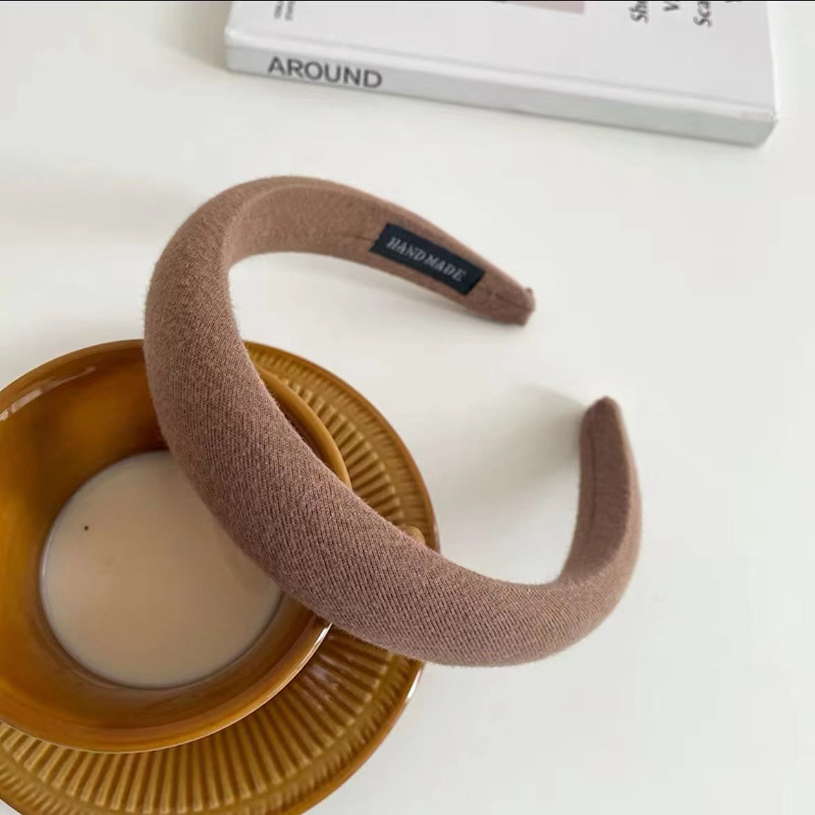 Wholesale Retro Pink Sponge High Skull Headband