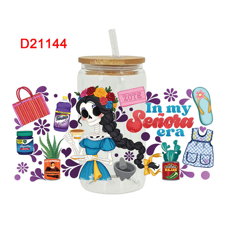 Wholesale Cartoon Cute  Theme 16oz Cup UV DTF Wraps