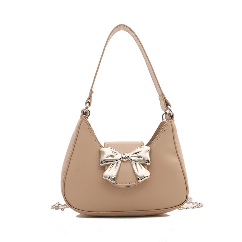 Wholesale Fashion Bow Decoration Popular Chain Crossbody Shoulder Bag