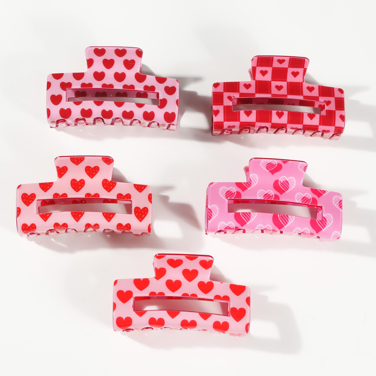 Wholesale Valentine's Day Love Grab Clip Back Head Hairpin Square Sweet Elegant Fashion Jewelry