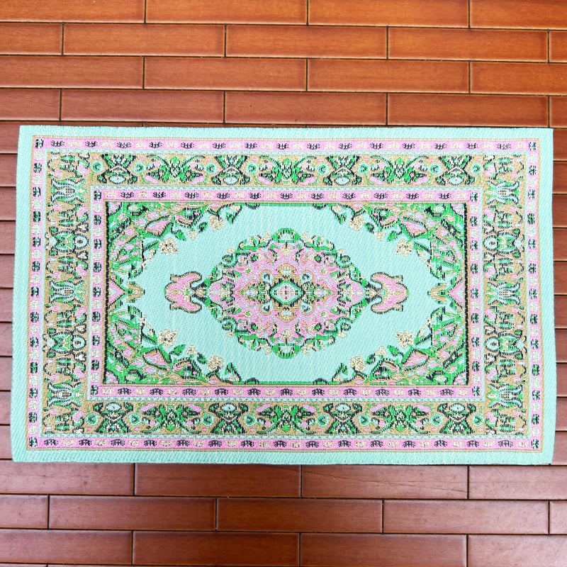 Wholesale 1:12 miniature model floor decoration pure woven Turkish rugs