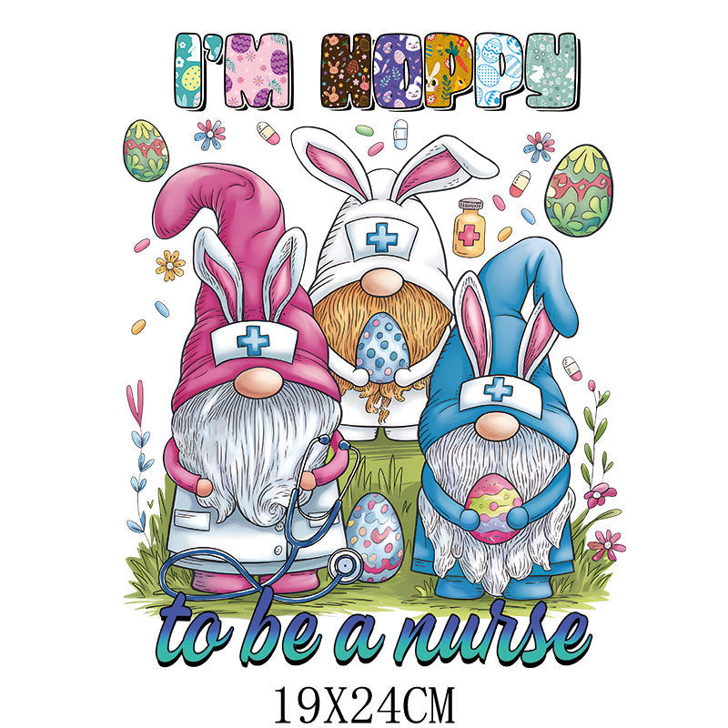 Wholesale 10pcs Easter Rabbit Radish UV DTF Ready to Press Transfers Wrap