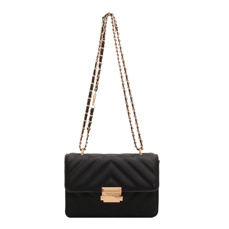 Wholesale Fashion Diamond Embroidery Crossbody Bag Chain Shoulder Small Square Bag