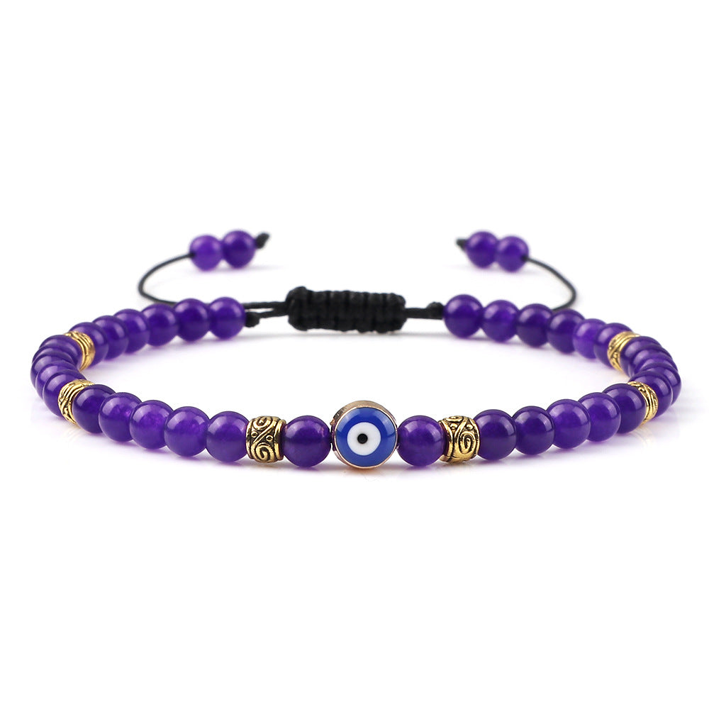 Wholesale Vintage Devil' s Eye Bead Weaving Bracelet