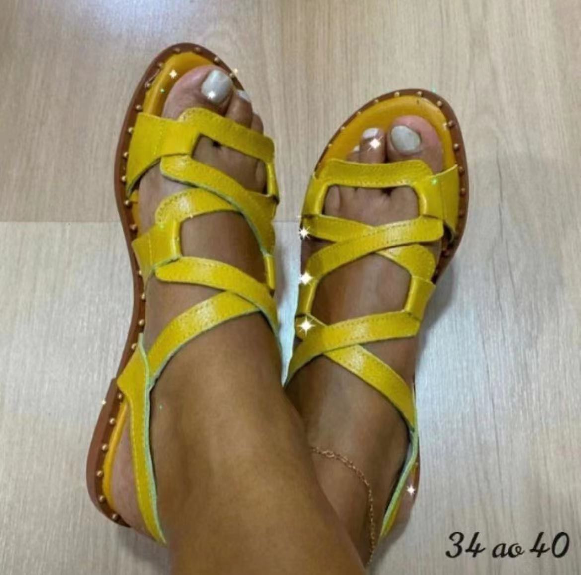 Wholesale PU Flat Sandals
