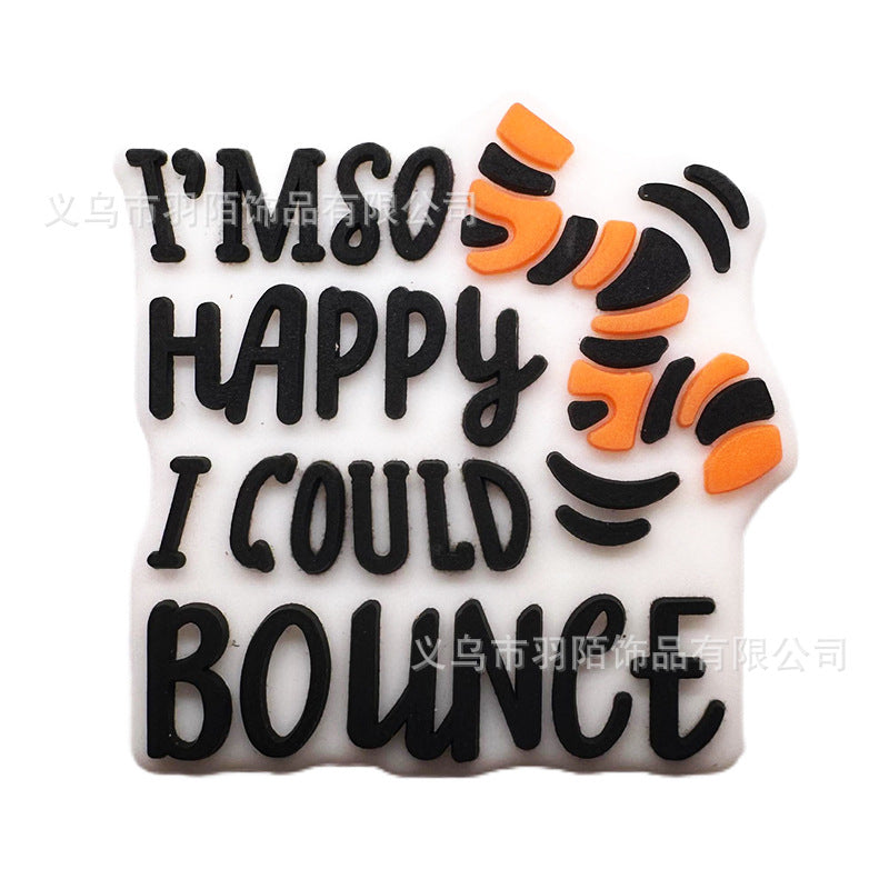 Wholesale 50pcs Cartoon Glue Silicone Beads Bracelet Necklace Pen Beads Accessories Loose Beads