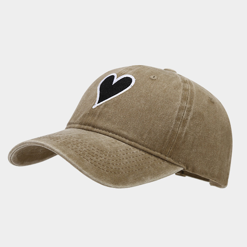 Wholesale Love Embroidery Label Washed Old Cotton Baseball Hat