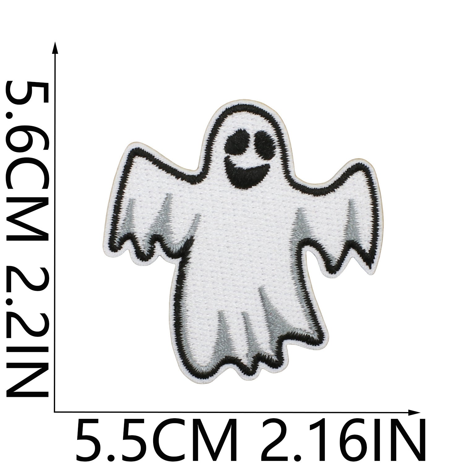 Wholesale   Web Ghost Embroidered Iron On Patches Polyester Thread Sheet For ets Backpacks
