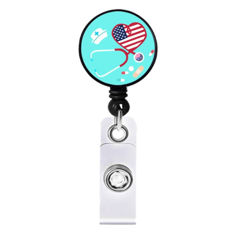 Wholesale Badge Reels ABS Badge Reels Doctor Nurse Retractable Keychain