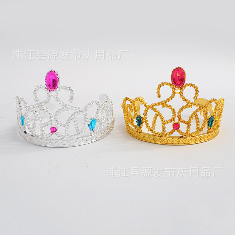 Wholesale Plastic Crown Children's Headwear Girls Princess Party Gifts