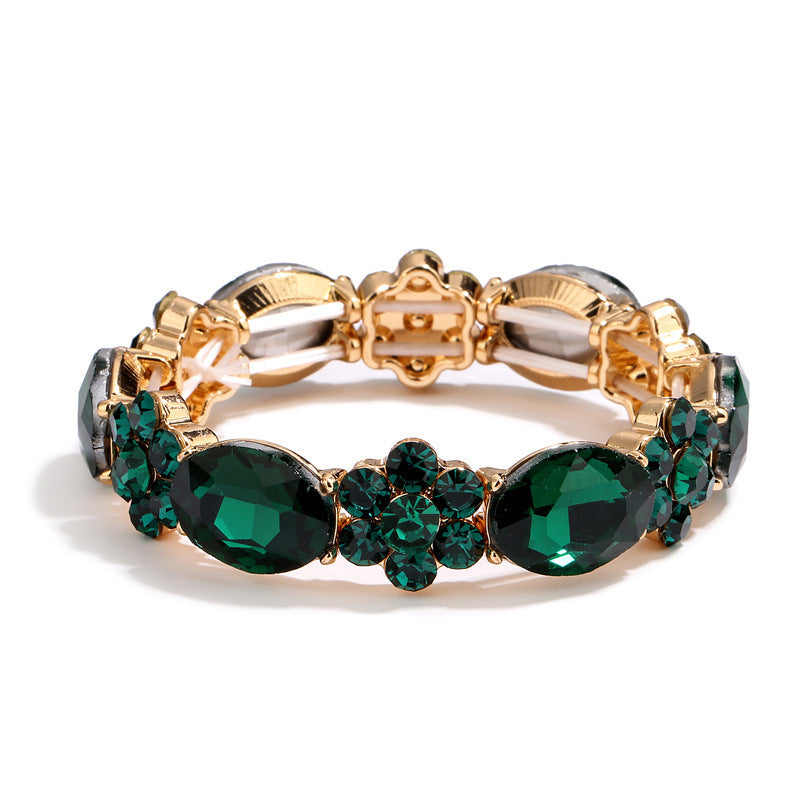 Wholesale Colorful Round Stone Crystal Bracelet