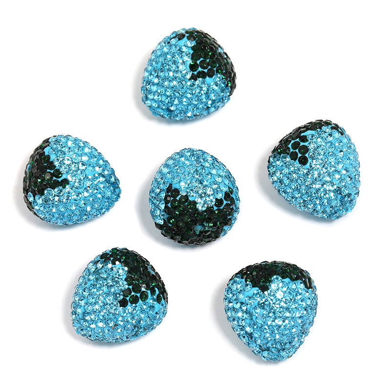 Wholesale 20pcs/pack  Heavy Industry Strawberry Clay Diamond Ball DIY Beads