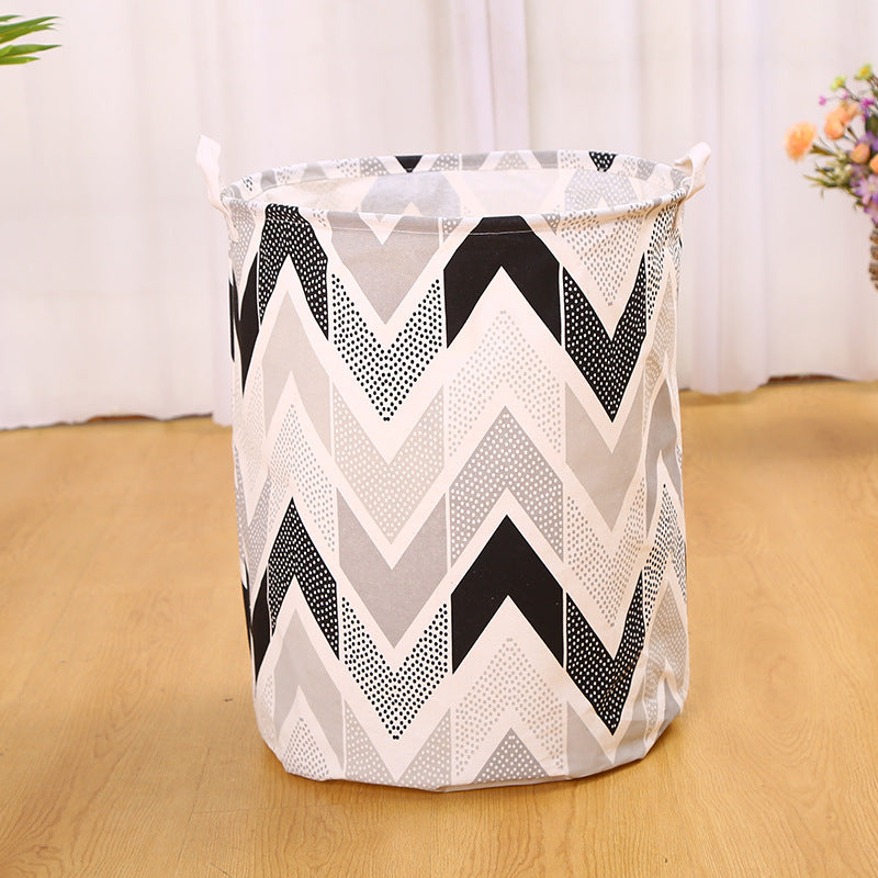 Wholesale Canvas Circular Foldable Storage Basket