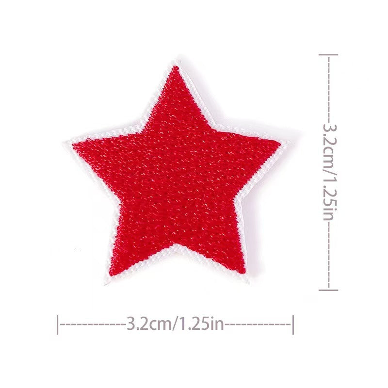 Wholesale Embroidered Star Patches 36 Pack Sew On Appliques For Clothing And Towels Fashion Accessory DIY Gift Resale