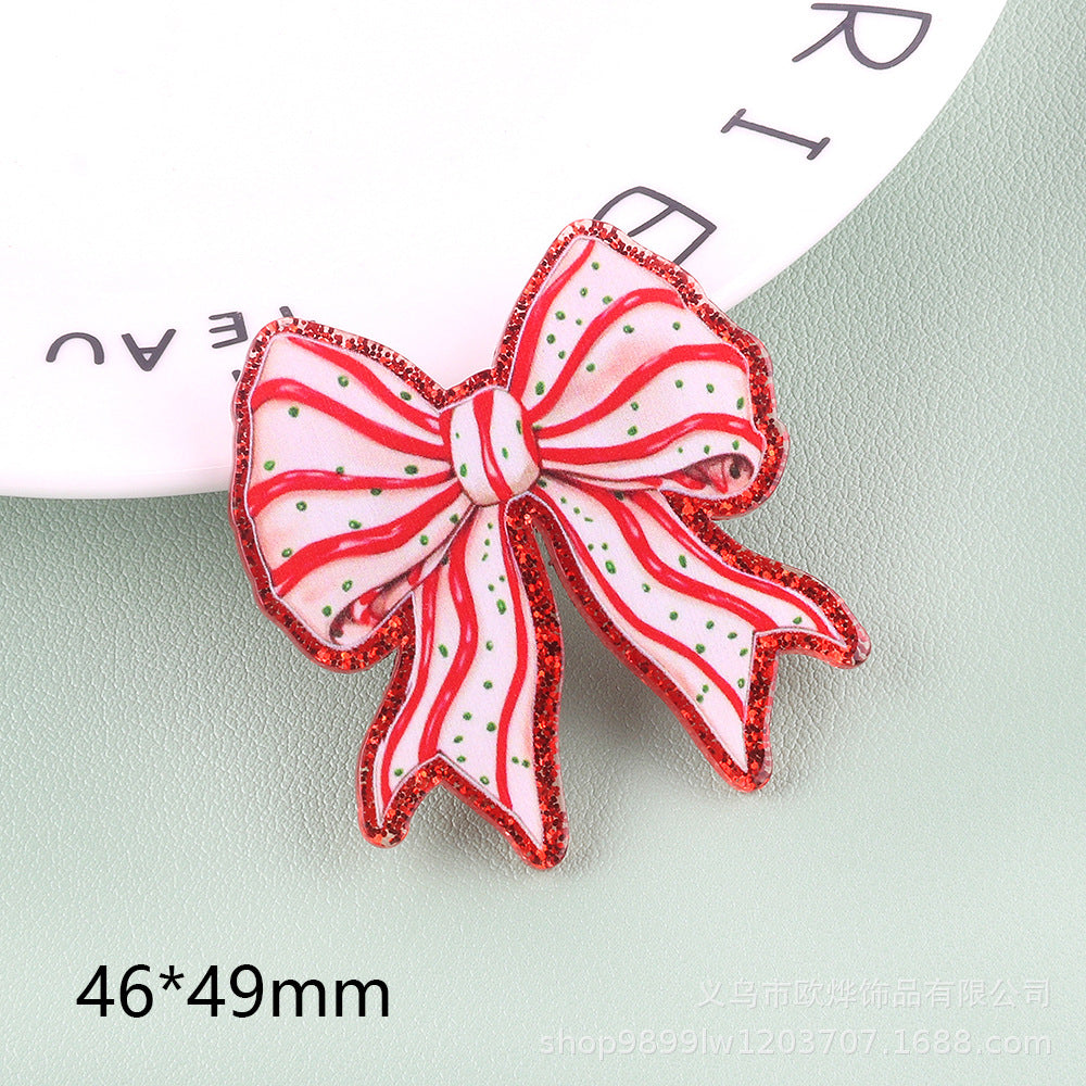Wholesale 10pcs/pack Cute Cartoon Christmas Ornaments with Acrylic