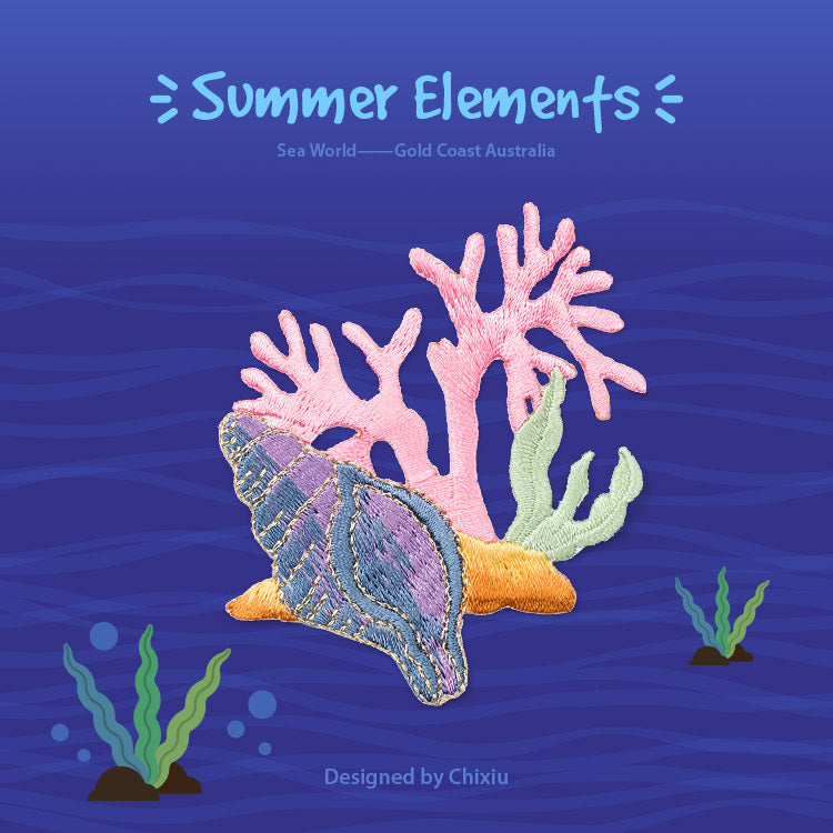 Wholesale 10pcs Sea Embroidered Clothing Patches