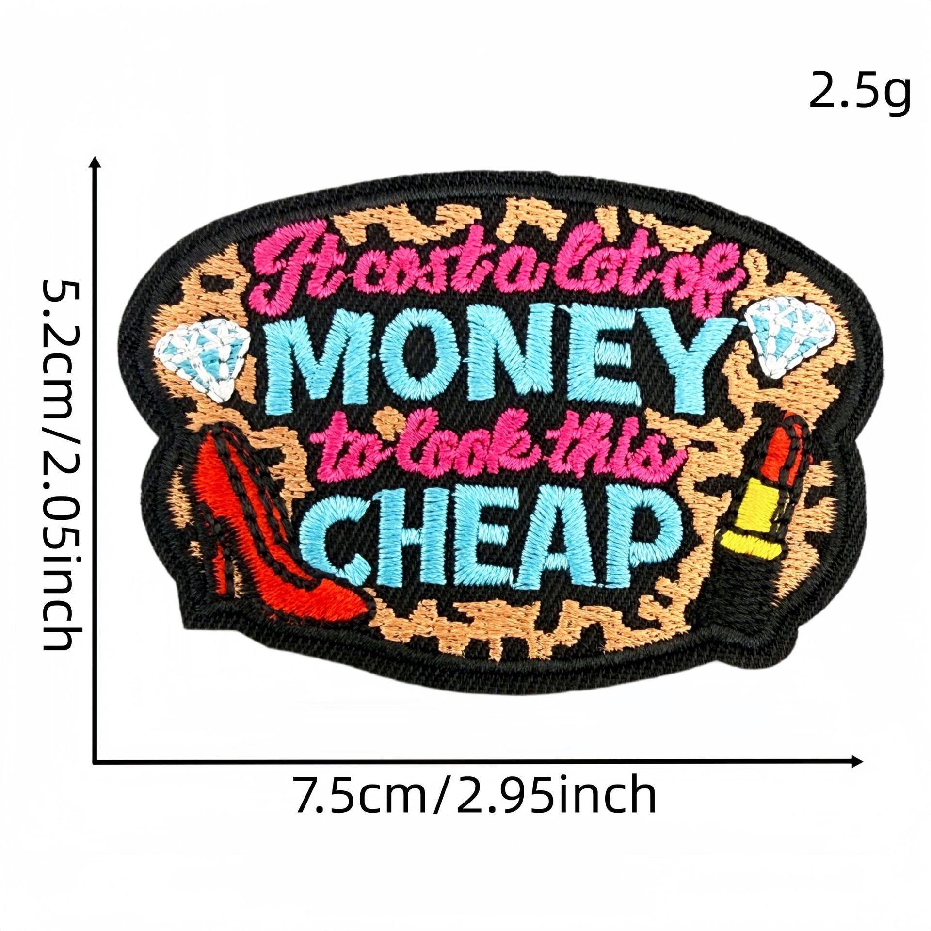 Wholesale Polyester Embroidered Iron On Patch Set Of 15 Y2K Punk Attitude Slogan DIY Clothing Bags Craft Supply