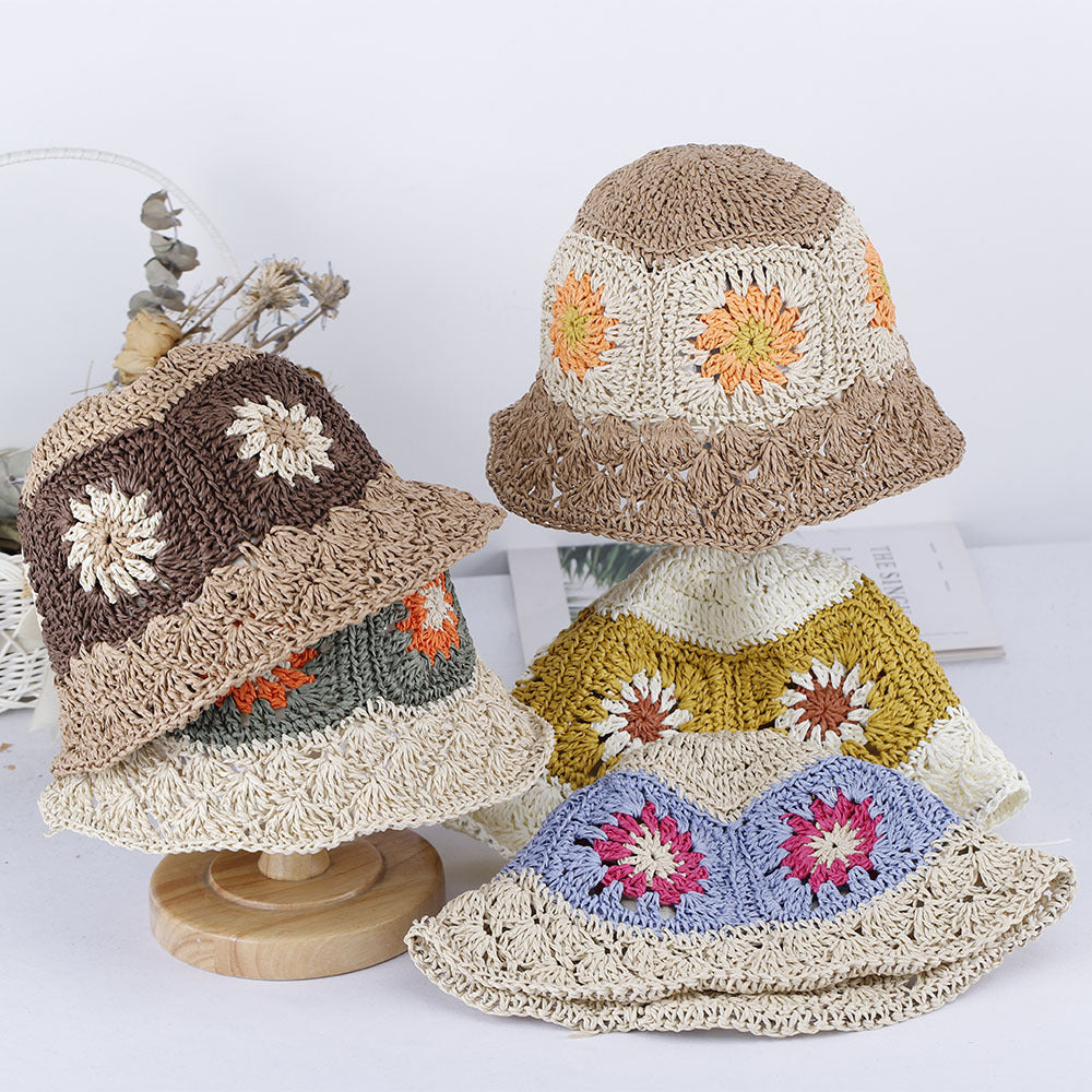 Wholesale Hand Knitted Summer Breathable Straw Hats