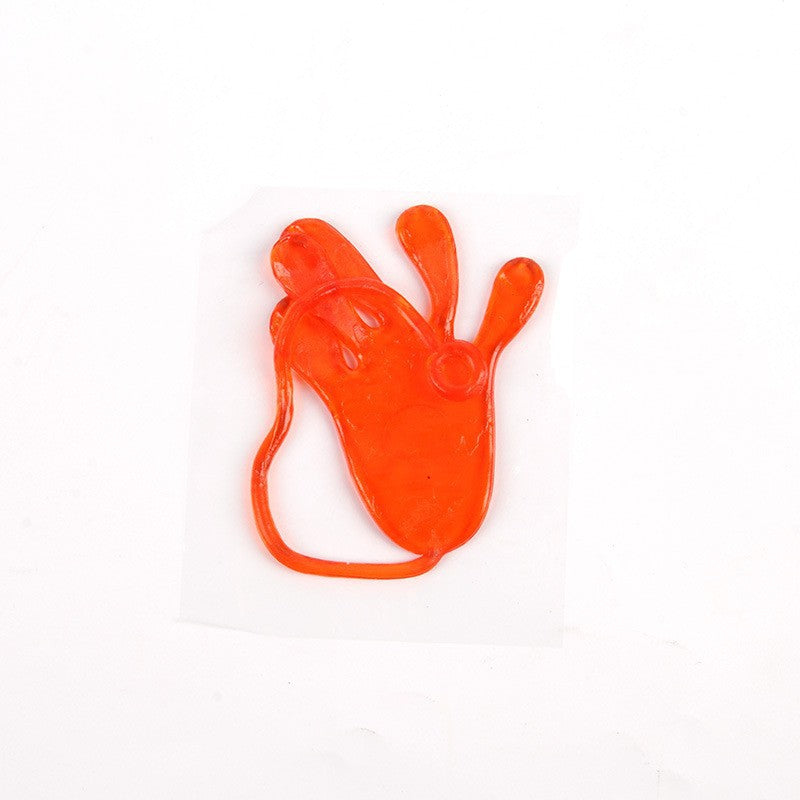 Wholesale Nostalgic Elastic Telescopic Sticky Palm Toys Trick Small Hand Stretch Trp Soft Rubber Elastic Palm