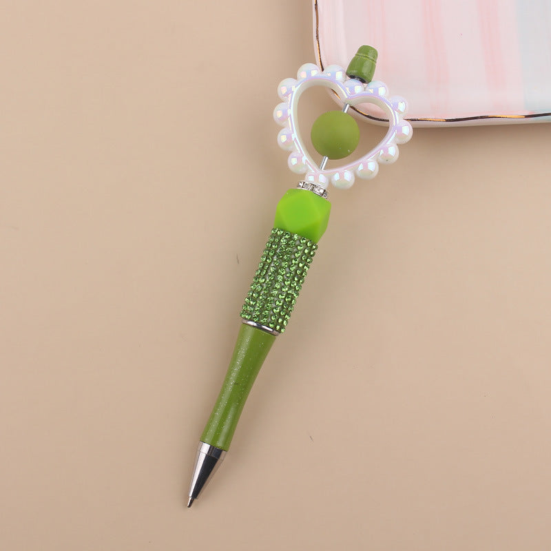 Wholesale Beaded Pens Love Beaded Silicone Water Diamond Beaded Pen