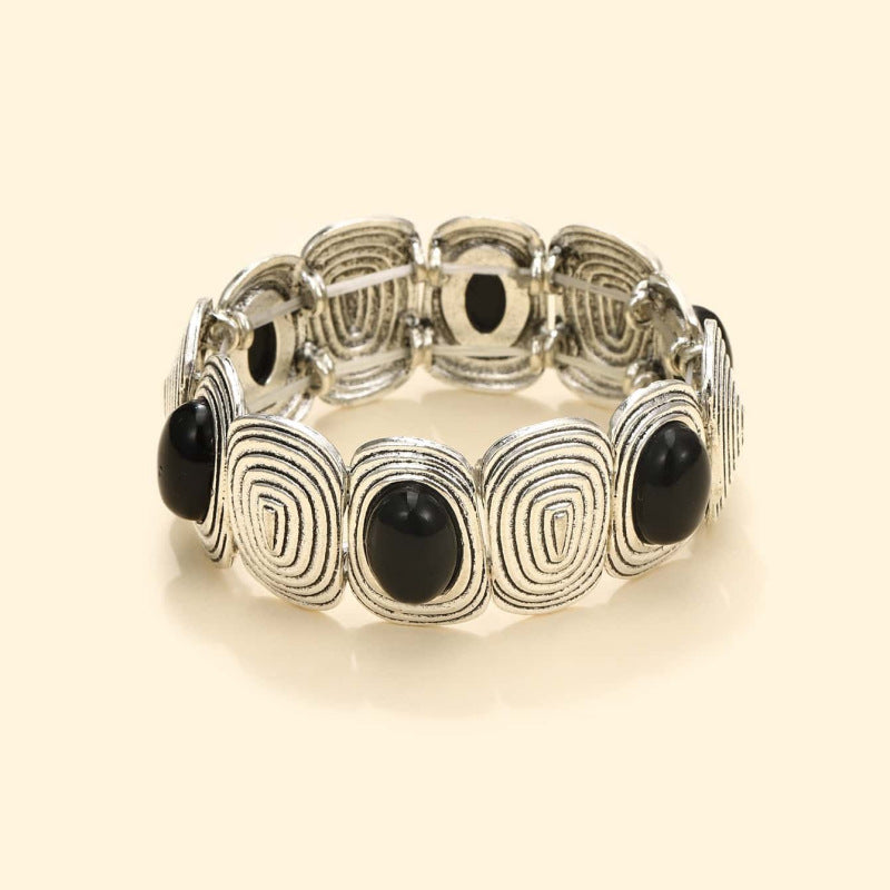 Wholesale Vintage Alloy Turquoise Stretch Bracelet Bohemian Bracelet