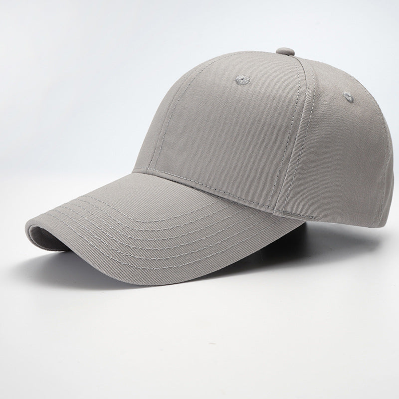 Wholesale Simple Solid Color Hard-top Cotton Large-toe Bib Cap