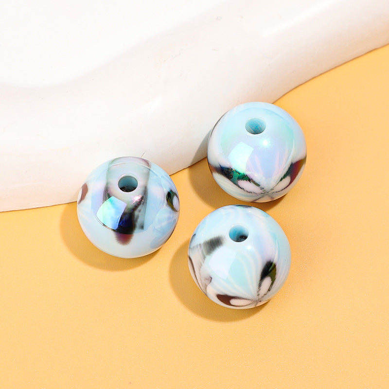 Cuentas de patrón de resina de resina de 100 piezas al por mayor