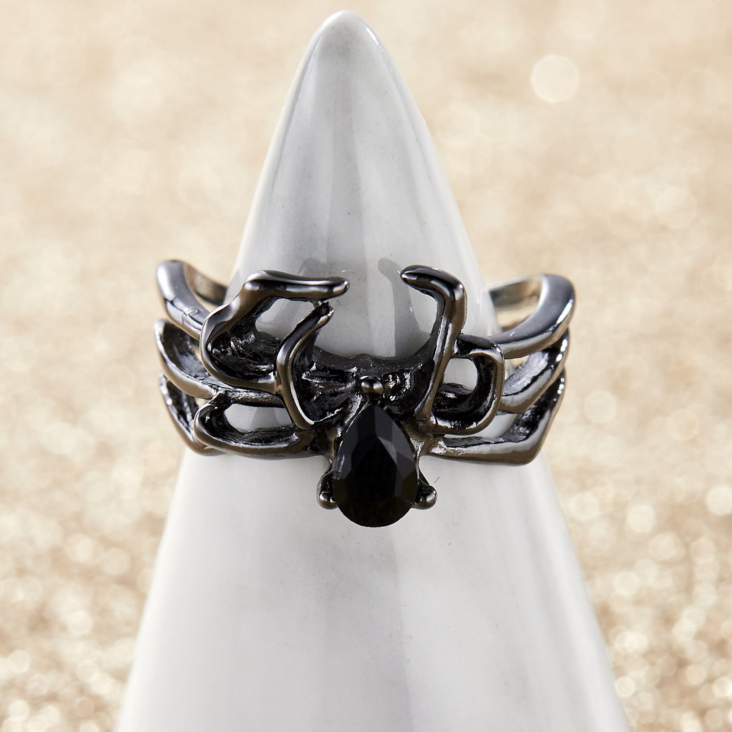Wholesale Dark Style Halloween Personality Exaggerated Hip-Hop Spider Rings